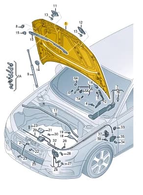 AUDI A3 BONNET 8V0823029D